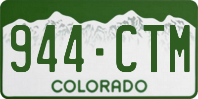 CO license plate 944CTM
