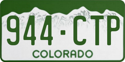 CO license plate 944CTP