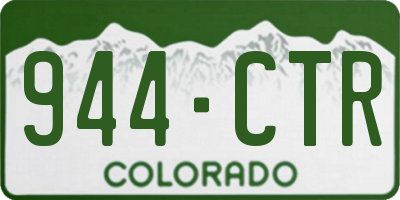 CO license plate 944CTR
