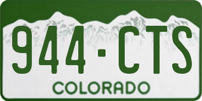 CO license plate 944CTS