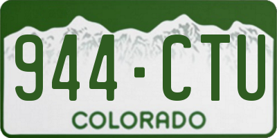 CO license plate 944CTU