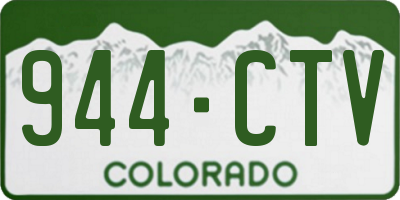 CO license plate 944CTV