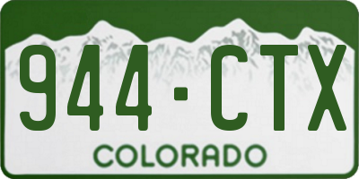CO license plate 944CTX