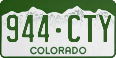 CO license plate 944CTY