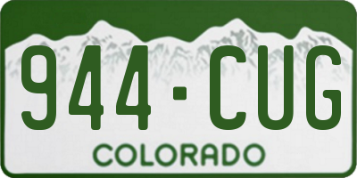 CO license plate 944CUG