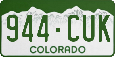 CO license plate 944CUK