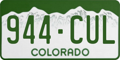 CO license plate 944CUL