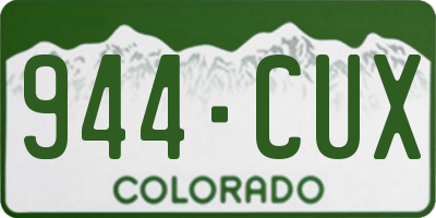 CO license plate 944CUX