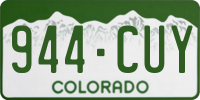 CO license plate 944CUY