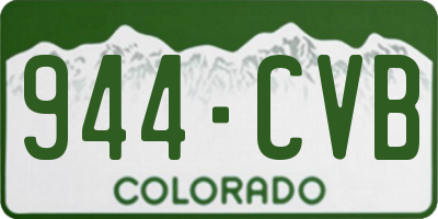 CO license plate 944CVB