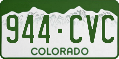 CO license plate 944CVC
