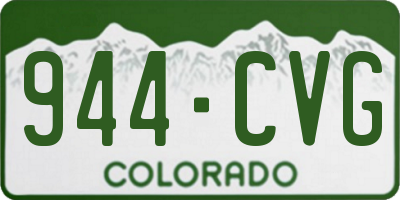 CO license plate 944CVG
