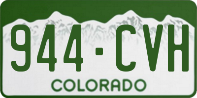 CO license plate 944CVH