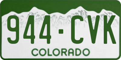 CO license plate 944CVK