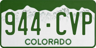 CO license plate 944CVP