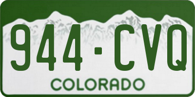 CO license plate 944CVQ