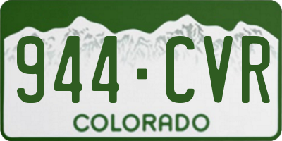 CO license plate 944CVR