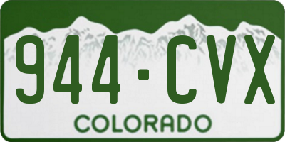 CO license plate 944CVX