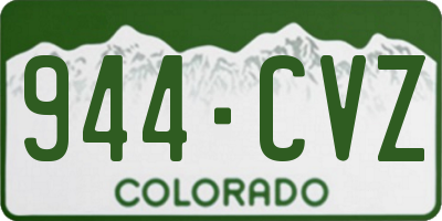 CO license plate 944CVZ