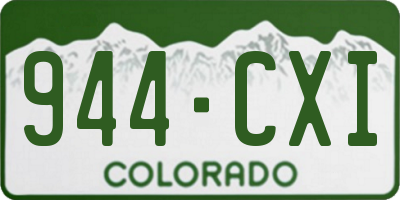 CO license plate 944CXI