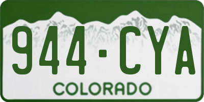 CO license plate 944CYA