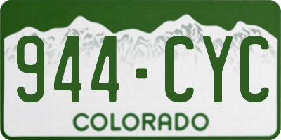 CO license plate 944CYC