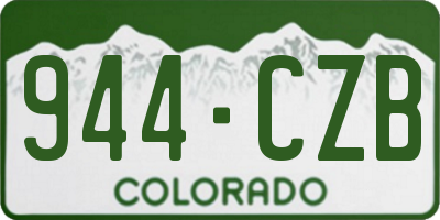 CO license plate 944CZB