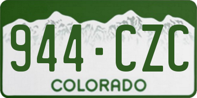 CO license plate 944CZC