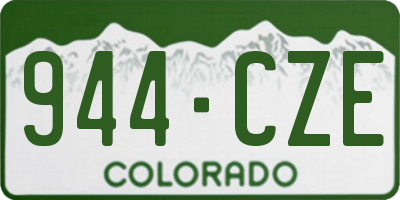 CO license plate 944CZE