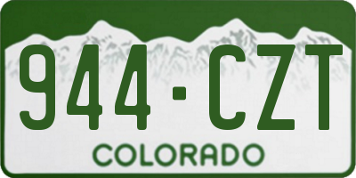 CO license plate 944CZT