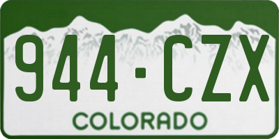CO license plate 944CZX