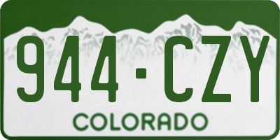 CO license plate 944CZY