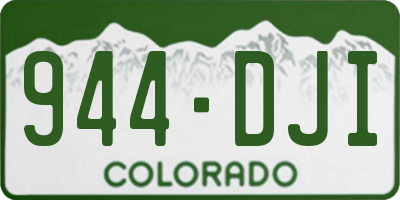 CO license plate 944DJI