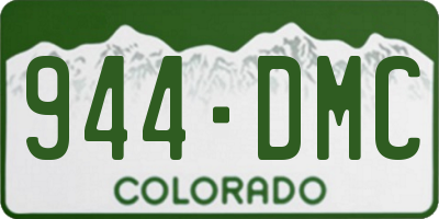 CO license plate 944DMC