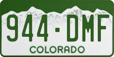 CO license plate 944DMF
