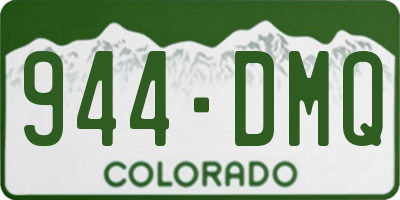 CO license plate 944DMQ