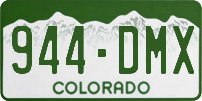 CO license plate 944DMX