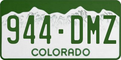 CO license plate 944DMZ