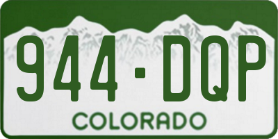 CO license plate 944DQP