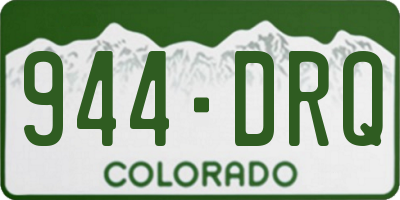 CO license plate 944DRQ