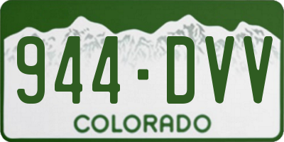 CO license plate 944DVV