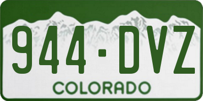 CO license plate 944DVZ