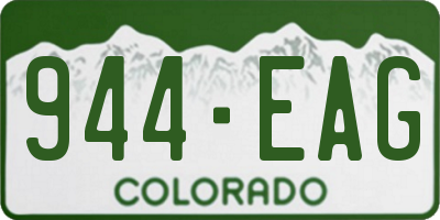 CO license plate 944EAG