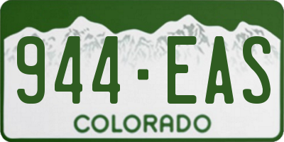 CO license plate 944EAS