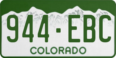 CO license plate 944EBC