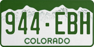 CO license plate 944EBH