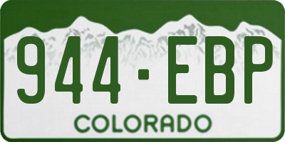 CO license plate 944EBP