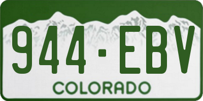 CO license plate 944EBV