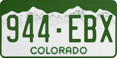 CO license plate 944EBX