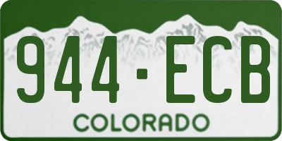 CO license plate 944ECB